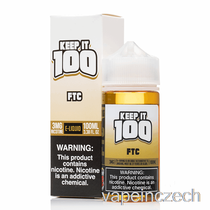 Ftc - Keep It 100 E-liquid - 100 Ml 3mg Vape Bez Nikotinu